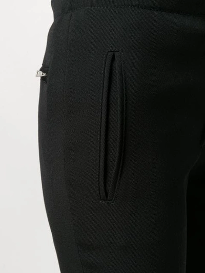 Shop Courrèges Cropped Trousers In Black