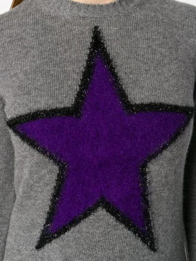 Shop N°21 Nº21 Star Embroidered Sweater - Grey