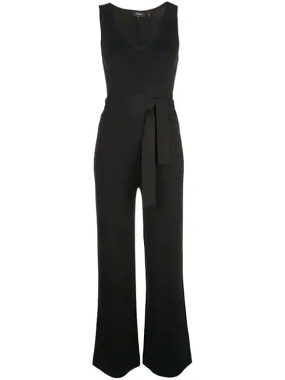 Shop Theory Belted Jumpsuit In Black