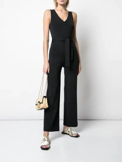 Shop Theory Belted Jumpsuit In Black