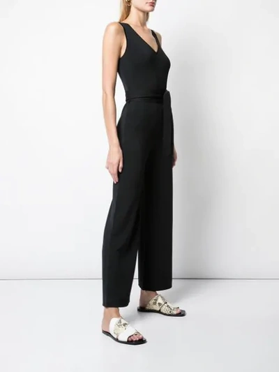 Shop Theory Belted Jumpsuit In Black