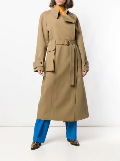 JOSEPH BELTED TRENCH COAT - 中性色