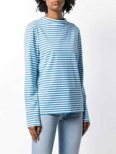 Shop M.i.h. Jeans Emilie Striped Blouse In Blue