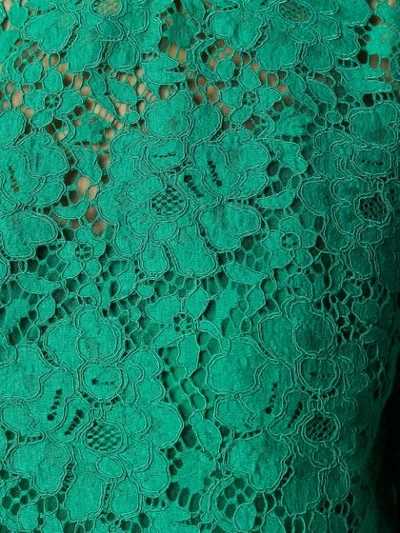 Shop Dolce & Gabbana Lace Top In V0403 Green