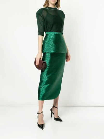 Shop Camilla And Marc Gesa Midi Skirt In Green