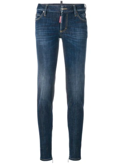 Shop Dsquared2 Classic Skinny Jeans In Blue
