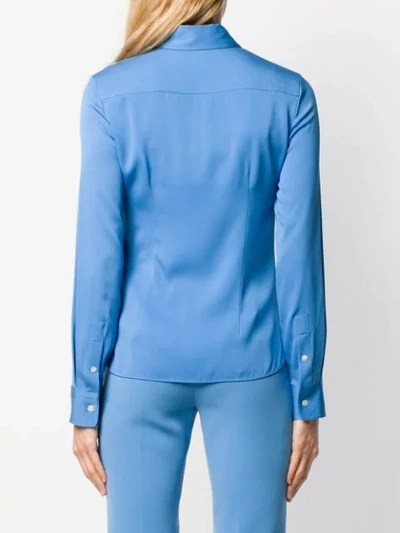 Shop Theory Fitted Shirt In Blue