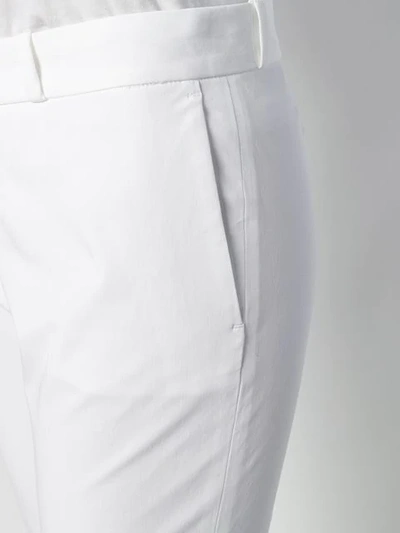 Shop Joseph Cropped Cigarette Trousers In White