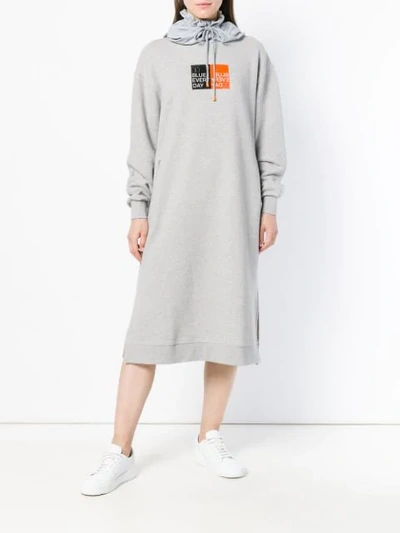 Shop Sjyp Sweatshirt Dress In Grey