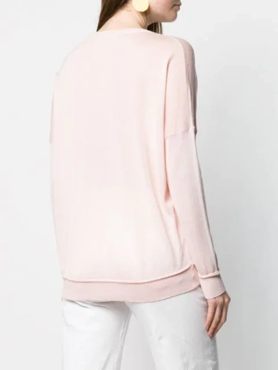 Shop Roberto Collina Fine Knit Sweater In Pink