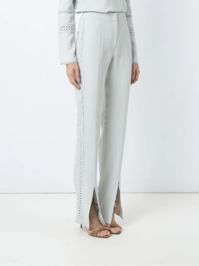 Shop Talie Nk Straight Trousers In Blue