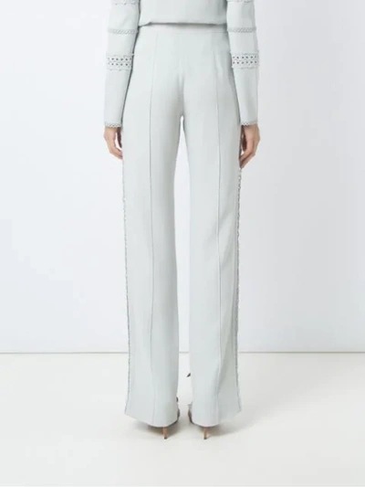 Shop Talie Nk Straight Trousers In Blue