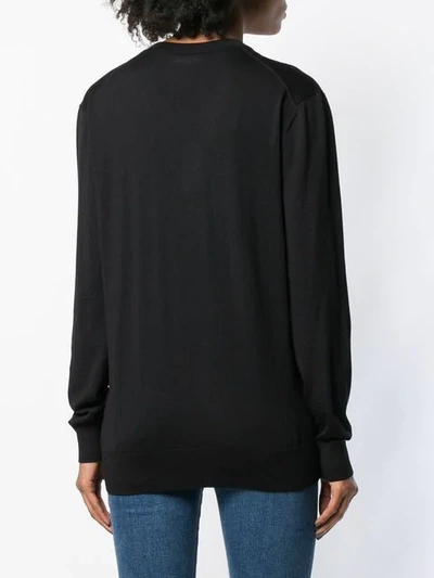 Shop Dolce & Gabbana Rosary Detail Jumper In Black