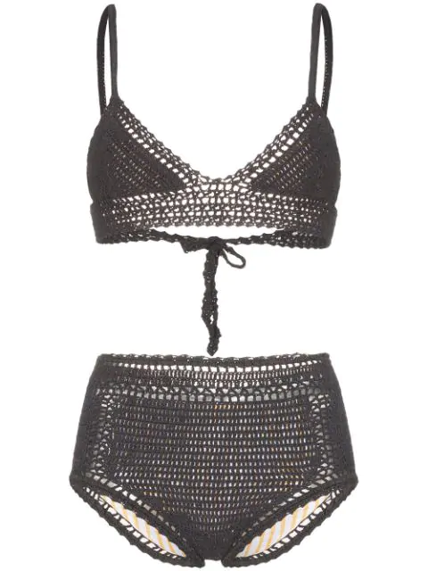 grey high waisted bikini