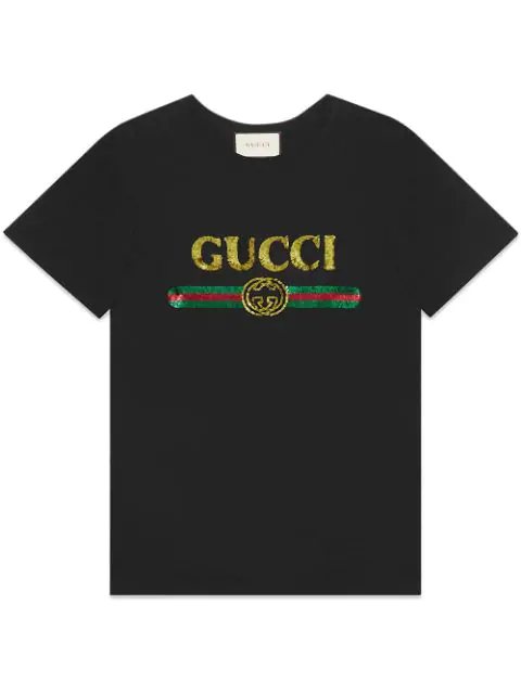 gucci tiger shirt black