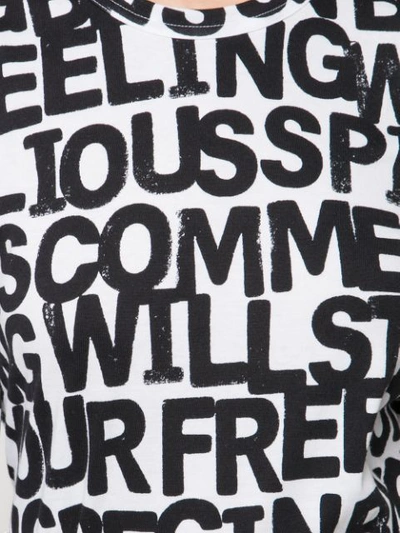 Shop Comme Des Garçons C Pattern Dying Ls T-shirt - Black