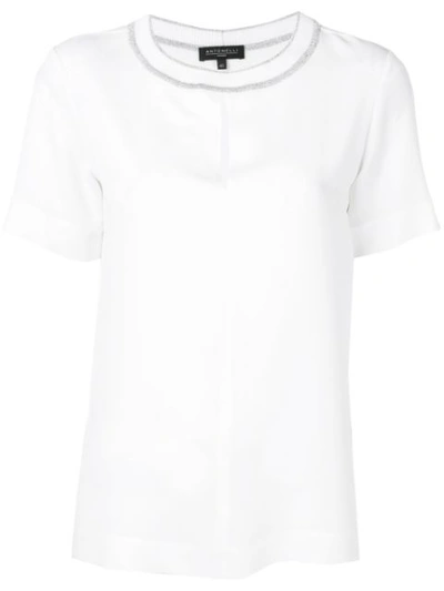 Shop Antonelli Loose Fit Top In White