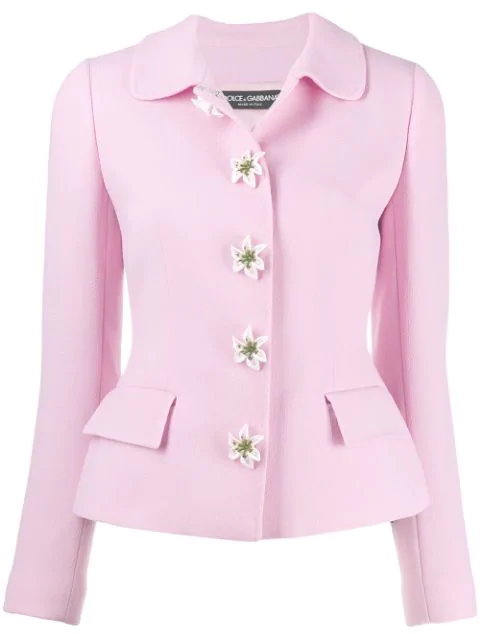 dolce and gabbana pink coat