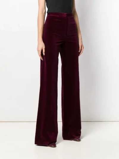 Pre-owned Emanuel Ungaro 1970's Wide-leg Trousers In Red