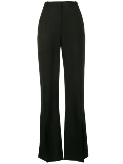 Shop Pinko Flared Tailored Trousers In Black