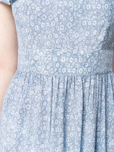 Shop Michael Kors Floral Summer Dress In Blue