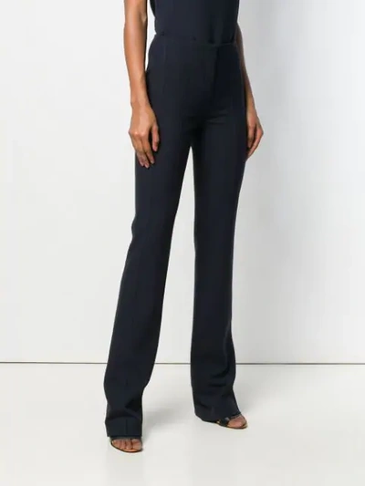 Shop Victoria Victoria Beckham Paneled Trousers In Blue