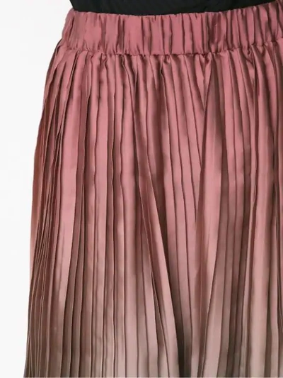Shop À La Garçonne Gradient Pleated Skirt In Multicolour