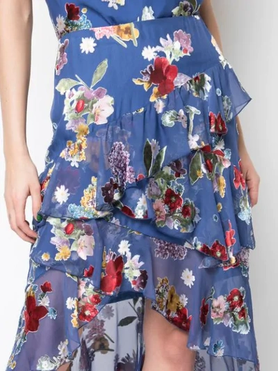 Shop Alice And Olivia Mariel Asymmetric Dress In Multicolour