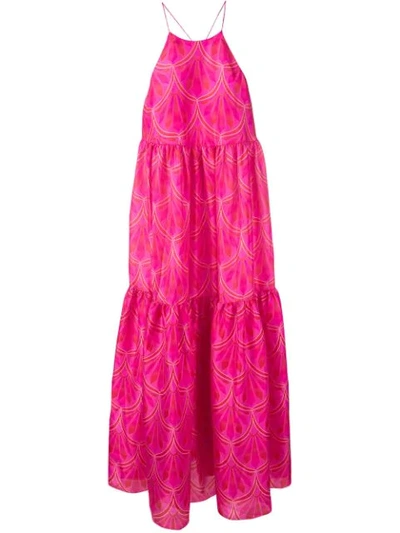 Shop Giada Benincasa Floral Print Maxi Dress - Pink