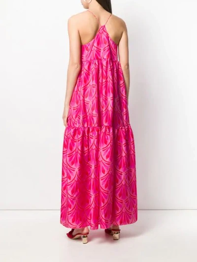 Shop Giada Benincasa Floral Print Maxi Dress - Pink