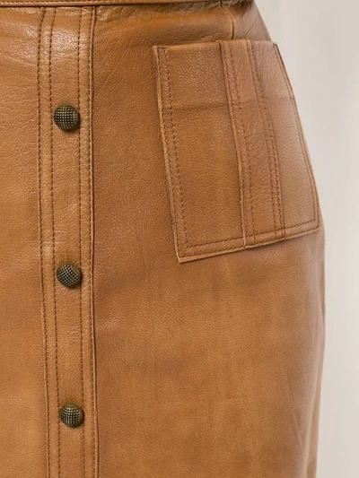 Shop Aje Shrimpton Mini Skirt In Brown