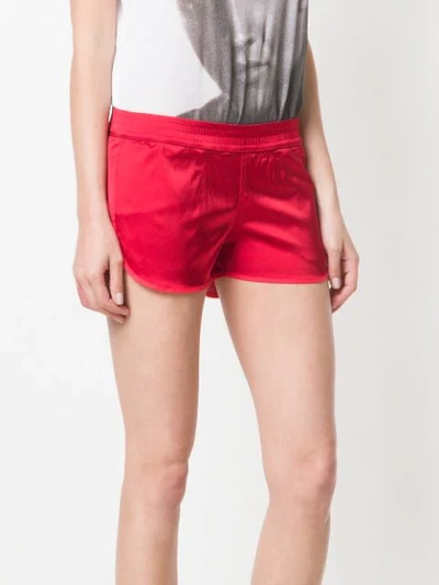 Shop Rouge Margaux Elasticated Short Shorts In Red