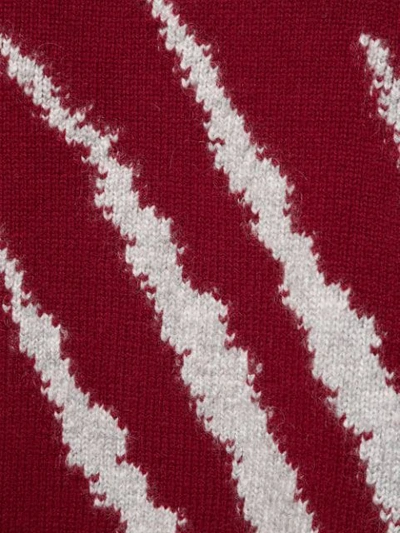 Shop Dawei Fringe Knit Jumper In Red