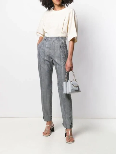 Shop Hope Checked Trousers In Grey