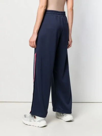 Shop Tommy Hilfiger Wide Leg Track Pants - Blue