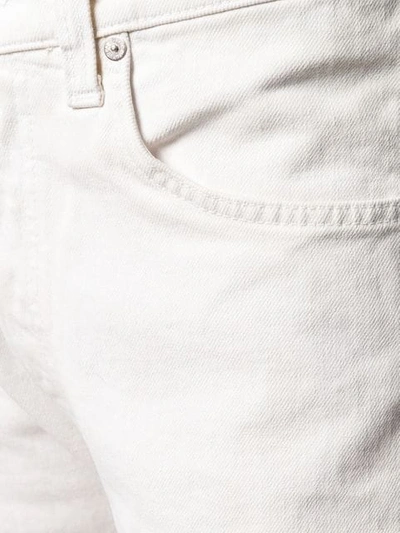 Shop Helmut Lang Masculine Straight Leg Jeans In White