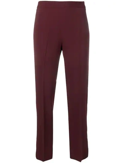 Shop Antonelli Tatiana Crepe Trousers In Red