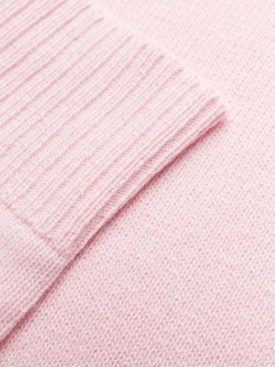 Shop Loewe Long Sleeved Knit Top In Pink