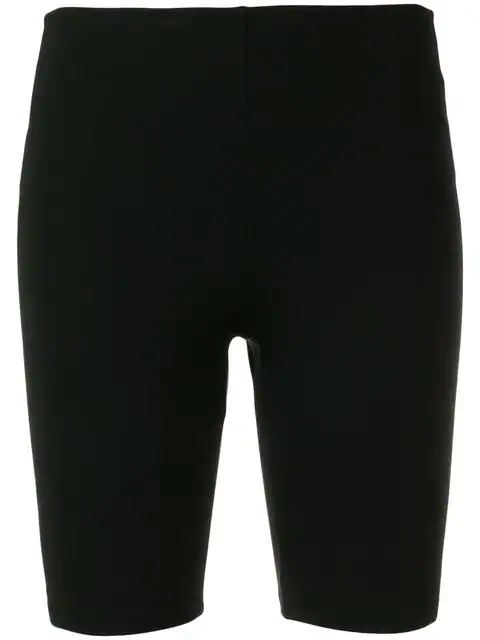 black and white striped cycling shorts