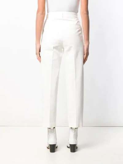 Shop See By Chloé Tailored Cropped Chinos In White