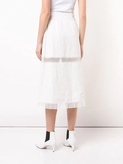 Shop Alexa Chung Wrap Apron Skirt In White