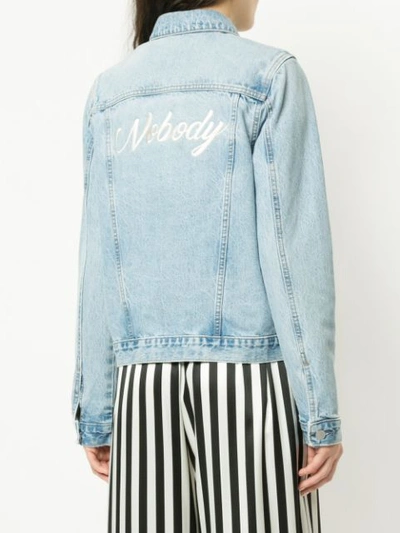 Shop Nobody Denim Nobody Fleur Jacket Lt Hearted In Blue