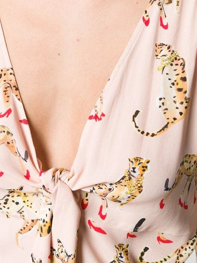 Shop Pinko Cheetah Print Blouse