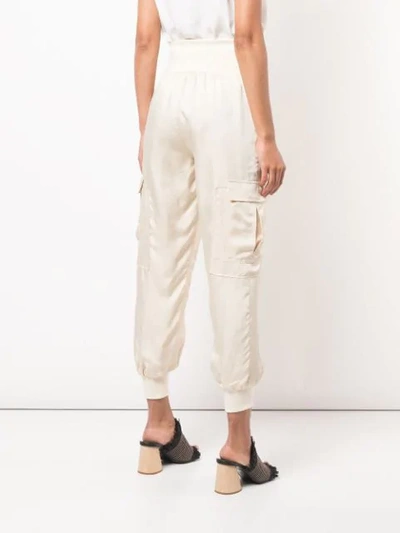 Shop Cinq À Sept Giles Tapered Trousers In Neutrals