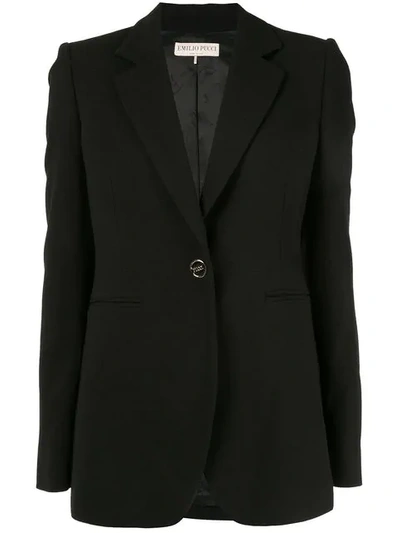 Shop Emilio Pucci Classic Blazer In Black
