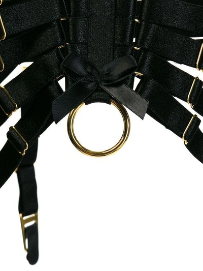 Shop Bordelle Webbed Suspenders In Black