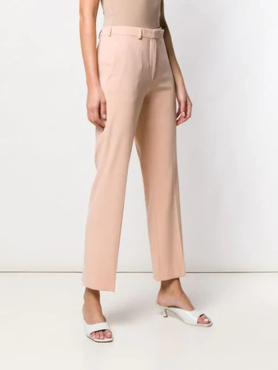 Shop Etro Cropped Tailored Trousers In Pink