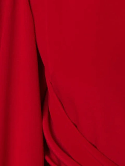 Shop Stella Mccartney Tie Waist Dress In Red