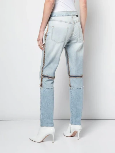 Shop Ben Taverniti Unravel Project Inside Out Boyfriend Jeans In Blue