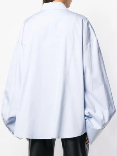 Shop A.w.a.k.e. Oversized Sleeve Shirt - Blue